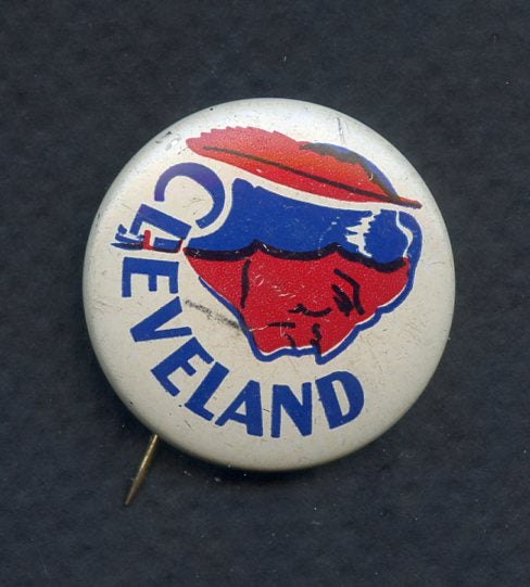1950 American Nut & Chocolate Pin Cleveland Indians EX+/EX-MT 283415