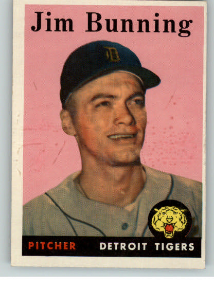 1958 Topps Baseball #115 Jim Bunning Tigers EX-MT 285194