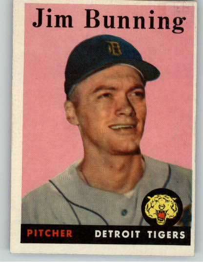 1958 Topps Baseball #115 Jim Bunning Tigers EX-MT 285195