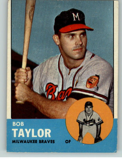 1963 Topps Baseball #481 Bob Taylor Braves VG-EX 286409