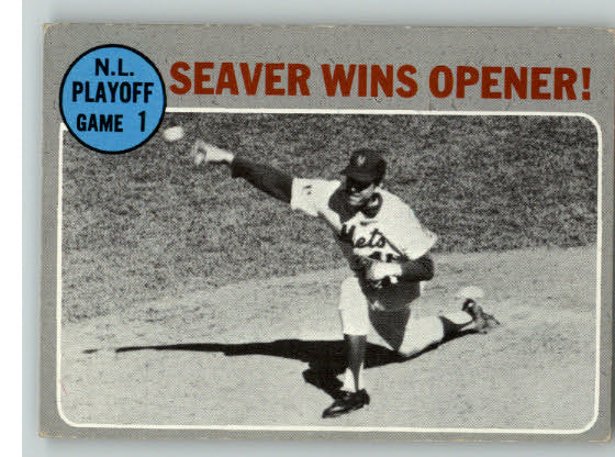 1970 Topps Baseball #195 N.L. Play Off Game 1 Tom Seaver EX-MT 288054
