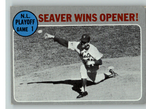 1970 Topps Baseball #195 N.L. Play Off Game 1 Tom Seaver EX 288055