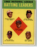 1963 Topps Baseball #001 N.L. Batting Leaders Musial Aaron VG-EX 288431