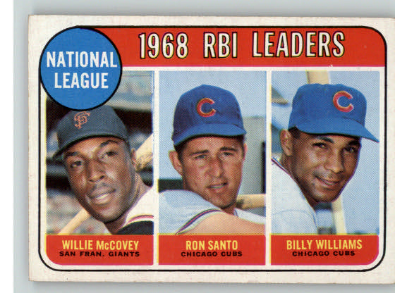 1969 Topps Baseball #004 N.L. RBI Leaders Willie McCovey EX-MT 288544
