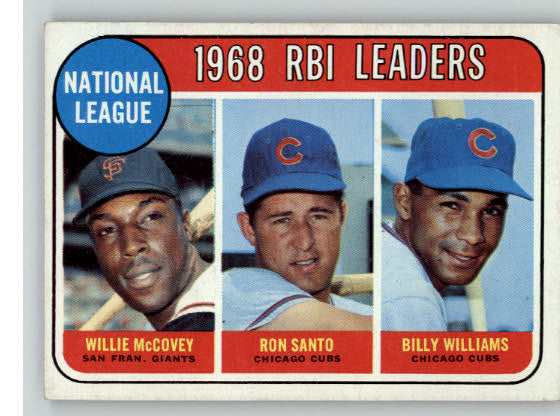 1969 Topps Baseball #004 N.L. RBI Leaders Willie McCovey EX-MT 288545