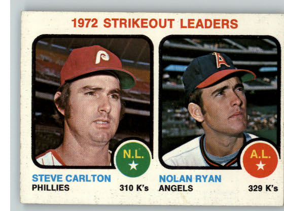 1973 Topps Baseball #067 Strike Out Leaders Ryan Carlton EX-MT 288607