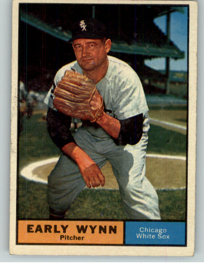 1961 Topps Baseball #455 Early Wynn White Sox EX 290001