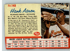 1962 Post #149 Hank Aaron Braves VG-EX 299299