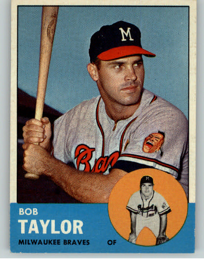 1963 Topps Baseball #481 Bob Taylor Braves NR-MT 303671