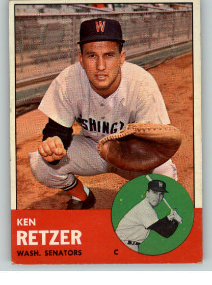 1963 Topps Baseball #471 Ken Retzer Senators EX-MT 303769
