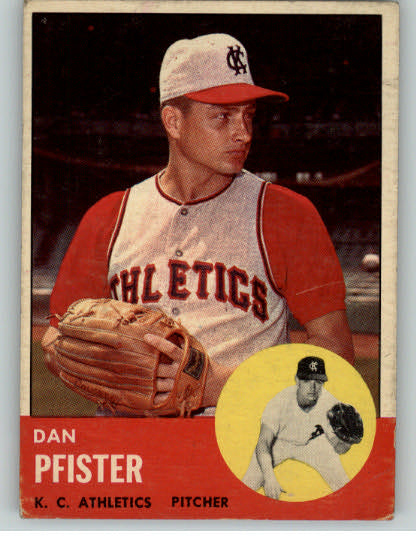 1963 Topps Baseball #521 Dan Pfister A's VG-EX 303851