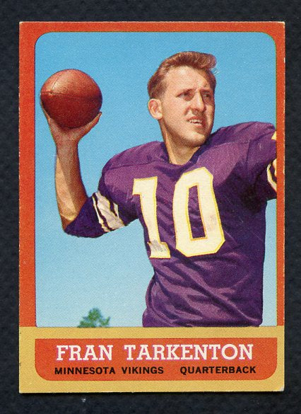 1963 Topps Football #098 Fran Tarkenton Vikings EX 307995