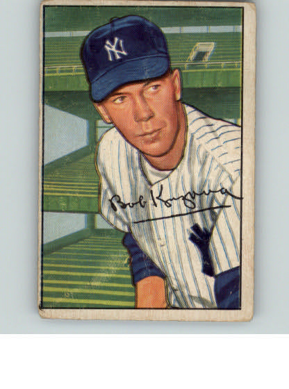 1952 Bowman Baseball #233 Bob Kuzava Yankees VG 310157