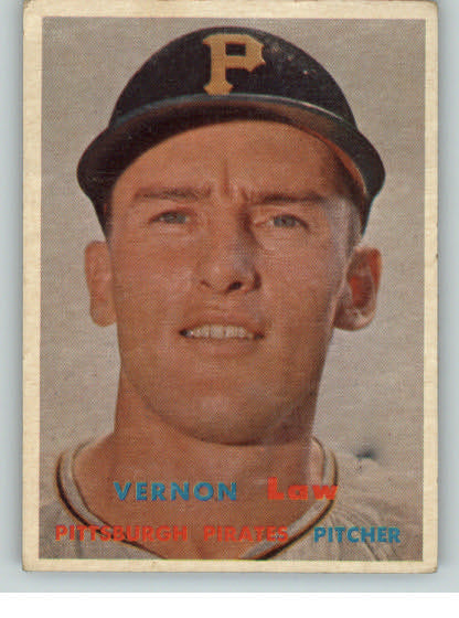 1957 Topps Baseball #199 Vern Law Pirates VG-EX 311755