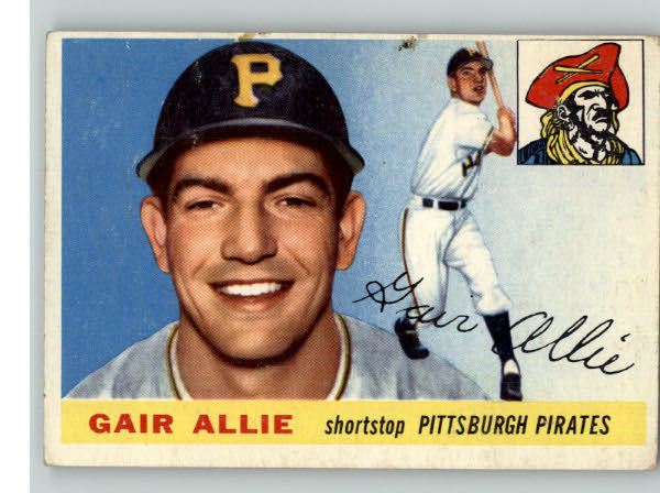 1955 Topps Baseball #059 Gair Allie Pirates EX 312978