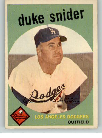 1959 Topps Baseball #020 Duke Snider Dodgers EX-MT 313466