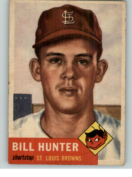 1953 Topps Baseball #166 Billy Hunter Browns VG 314837