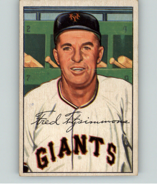 1952 Bowman Baseball #234 Fred Fitzsimmons Giants EX 315184