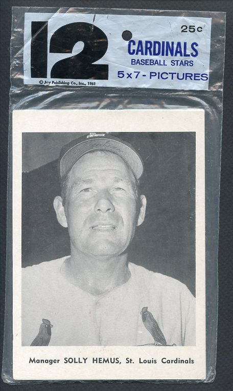 1961 Jay Publishing St. Louis Cardinals Set Of 12 Unopened 322060