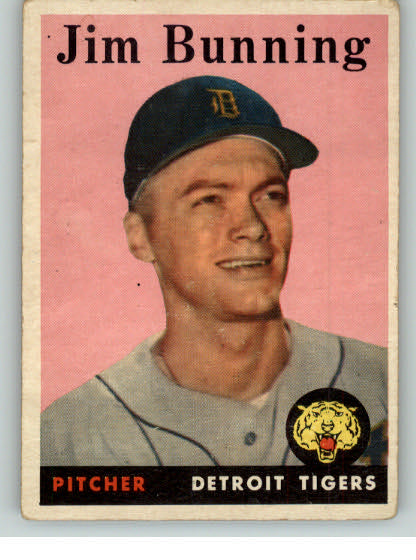 1958 Topps Baseball #115 Jim Bunning Tigers VG-EX 322668
