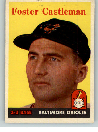 1958 Topps Baseball #416 Foster Castleman Orioles EX-MT 324763