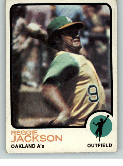 1973 Topps Baseball #255 Reggie Jackson A's EX 328456