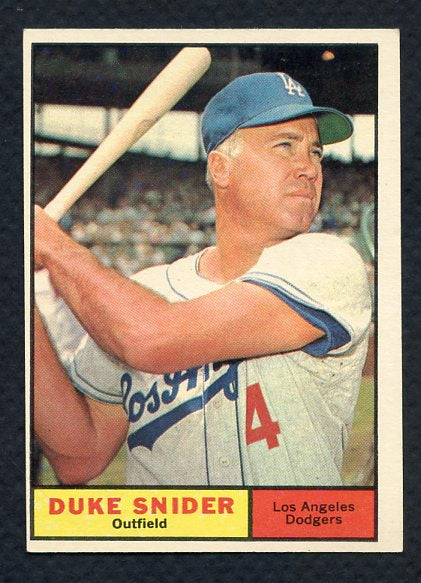 1961 Topps Baseball #443 Duke Snider Dodgers EX-MT 330802