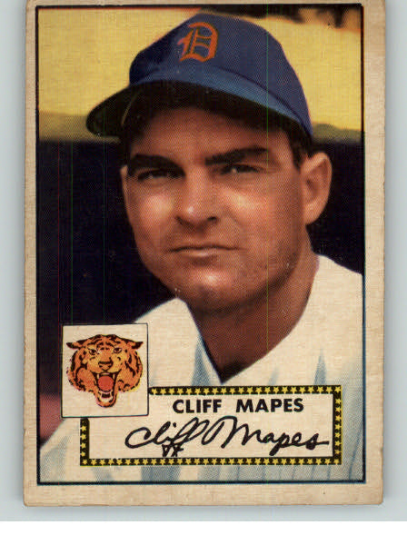 1952 Topps Baseball #103 Cliff Mapes Tigers VG-EX 331427