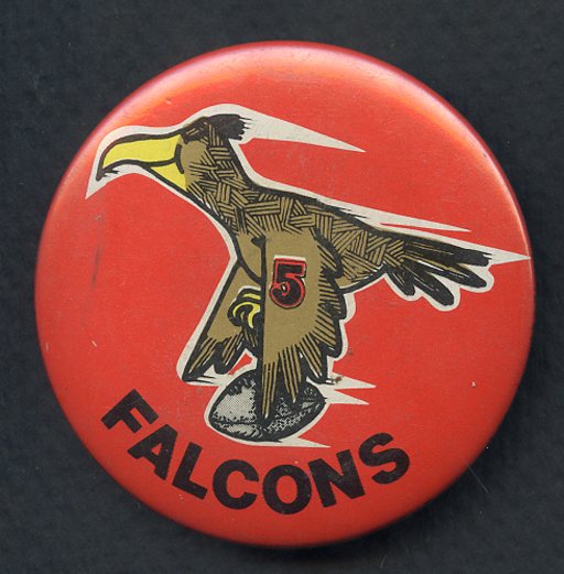 1972 Lisle NFL Character Buttons Atlanta Falcons EX-MT 333076