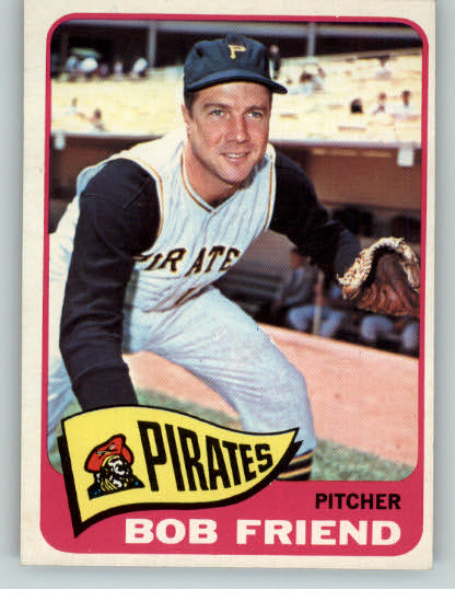 1965 Topps Baseball #392 Bob Friend Pirates EX-MT 333373