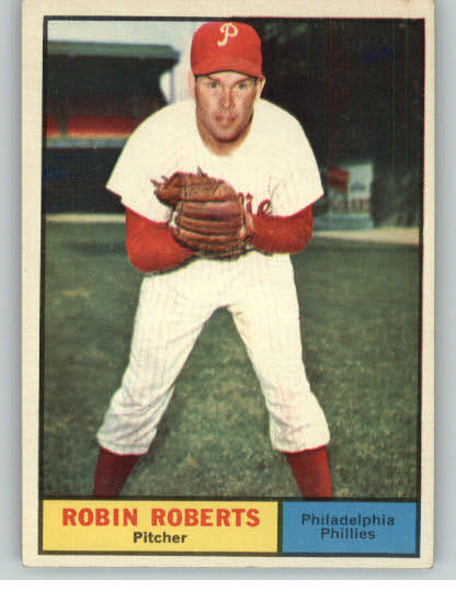 1961 Topps Baseball #020 Robin Roberts Phillies EX-MT 333451