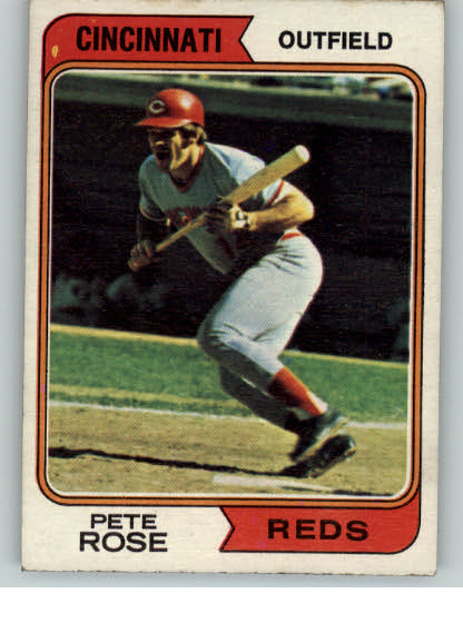 1974 Topps Baseball #300 Pete Rose Reds VG-EX 334598
