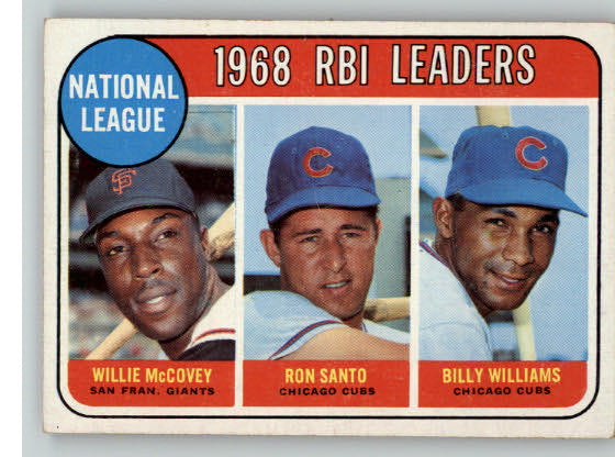 1969 Topps Baseball #004 N.L. RBI Leaders Willie McCovey EX-MT 335970