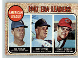 1968 Topps Baseball #008 A.L. ERA Leaders EX-MT 335978