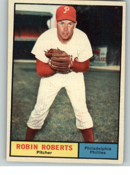 1961 Topps Baseball #020 Robin Roberts Phillies EX 336050