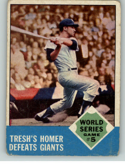 1963 Topps Baseball #146 World Series Game 5 GD-VG 336311
