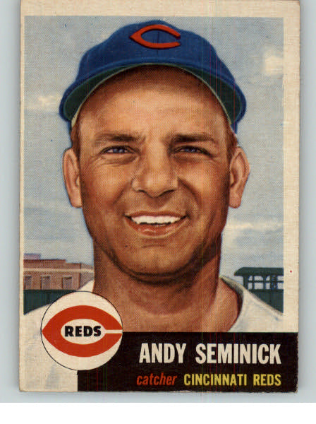 1953 Topps Baseball #153 Andy Seminick Reds EX-MT 338700