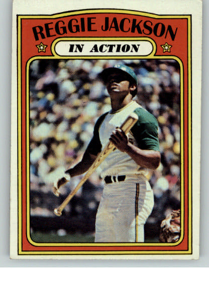 1972 Topps Baseball #436 Reggie Jackson IA A's EX-MT 339855