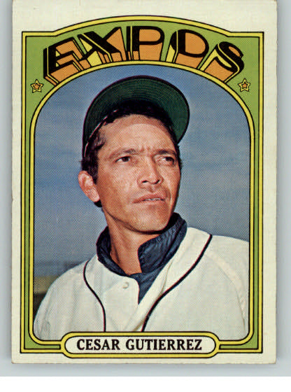 1972 Topps Baseball #743 Cesar Gutierrez Expos EX-MT 340294