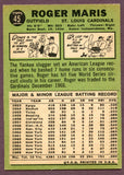 1967 Topps Baseball #045 Roger Maris Cardinals EX 340707