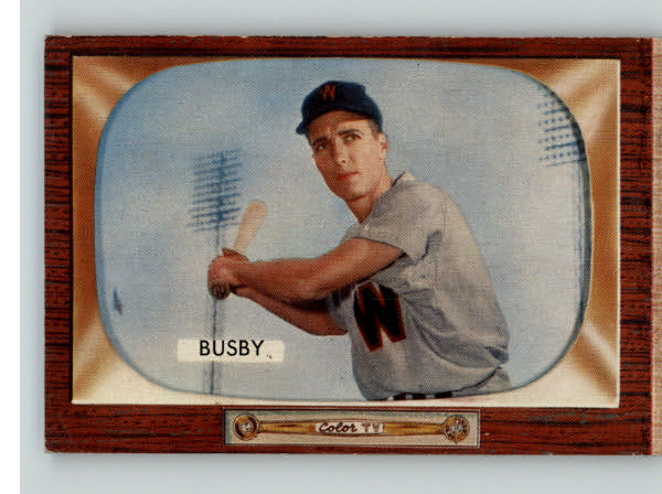 1955 Bowman Baseball #166 Jim Busby Senators VG-EX 341427