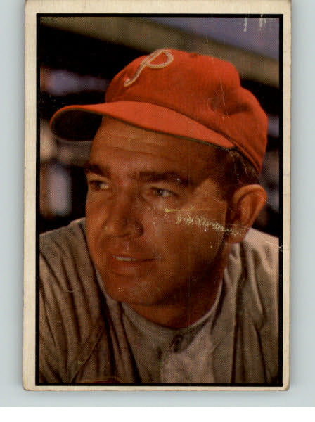 1953 Bowman Color Baseball #133 Willie Jones Phillies Good 341678