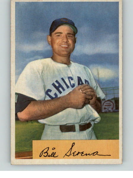 1954 Bowman Baseball #093 Bill Serena Cubs EX 341757