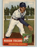 1953 Topps Baseball #199 Marion Fricano A's EX 344895