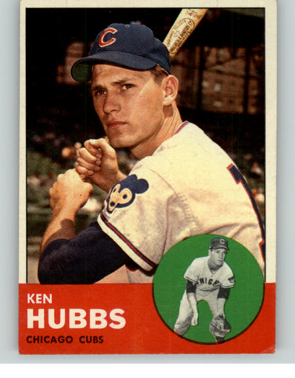 1963 Topps Baseball #015 Ken Hubbs Cubs VG-EX 345995
