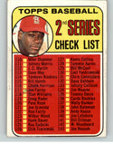 1969 Topps Baseball #107 Checklist 2 Bob Gibson VG-EX 346080