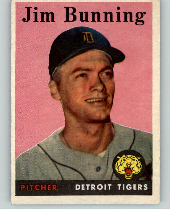 1958 Topps Baseball #115 Jim Bunning Tigers EX-MT 346167