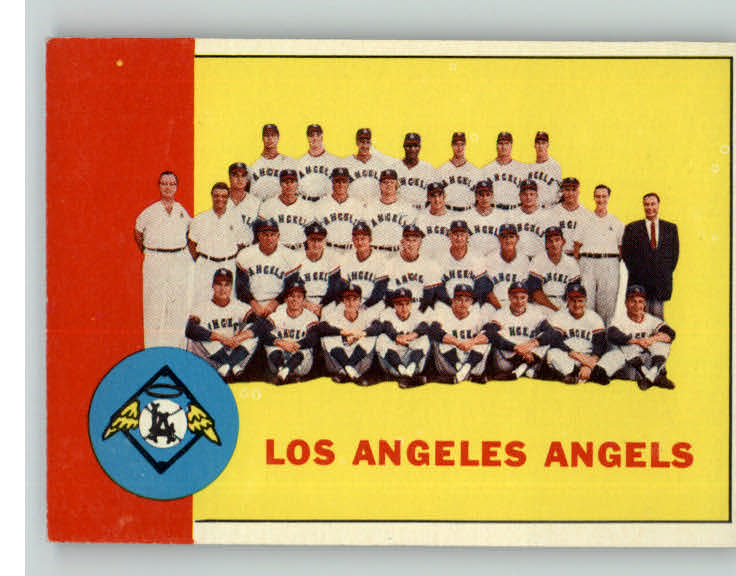 1963 Topps Baseball #039 Los Angeles Angels Team EX-MT 346373