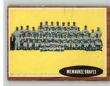 1962 Topps Baseball #158 Milwaukee Braves Team VG-EX 346529