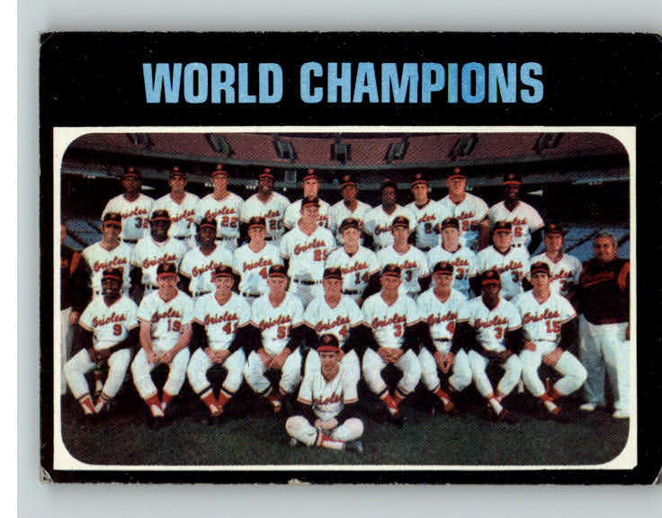 1971 Topps Baseball #001 Baltimore Orioles Team VG-EX 346538